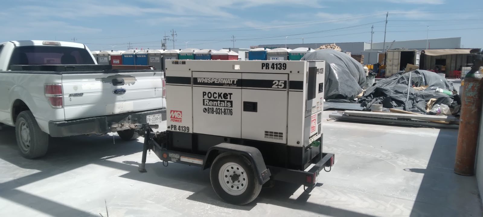 Rear View 25 KVA Generator